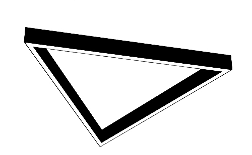 Треугольный светильник